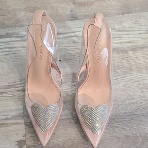 Clear heals with sparkling heart